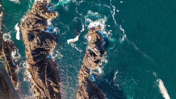 从马林海岬俯瞰海洋。阿尔斯特,Irel图片下载