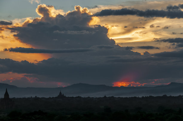 蒲甘日落图片下载