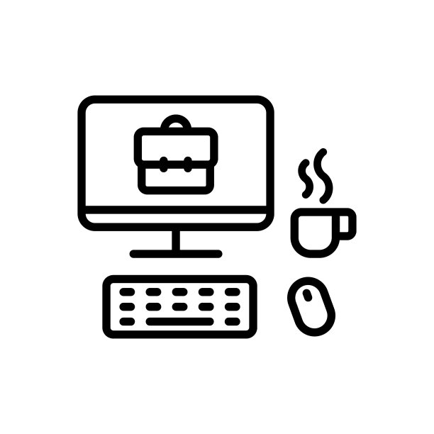 工作场所的轮廓矢量图标隔离在白色。工作场所股票矢量图标的网页，移动应用程序和UI设计图片下载