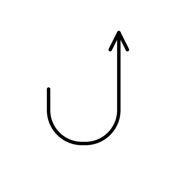 备份箭头图标。矢量标志在简单的风格孤立的白色背景。原始尺寸为64x64像素。图片下载