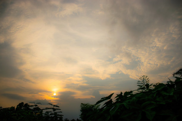 日落前的蓝天图片下载