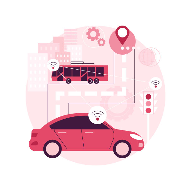 智能交通系统的抽象概念图片下载