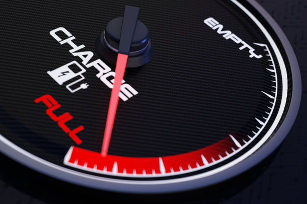 电动汽车充电表显示满图片下载