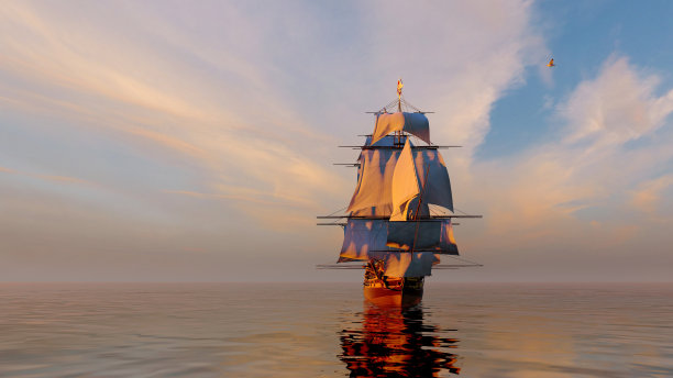 老式帆船图片下载