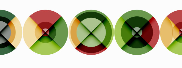 带阴影的圆圈时髦的最小几何图片下载