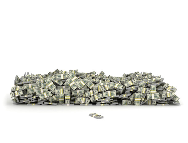 高堆美元-美元孤立堆图片下载