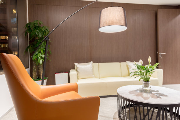 豪华休息区，单人和双人沙发图片下载