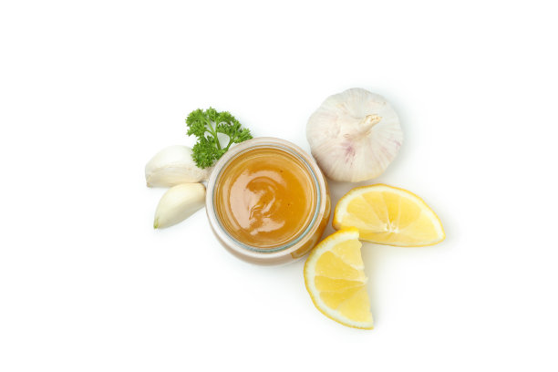 芥末蜂蜜酱孤立在白色背景图片下载