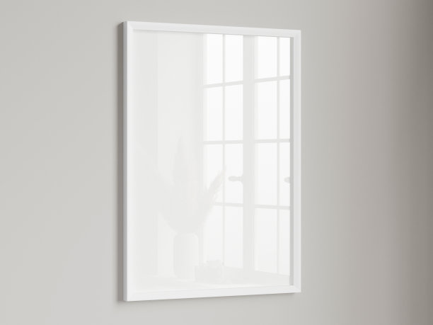 框架模型在极简主义室内房间，3d渲染图片下载