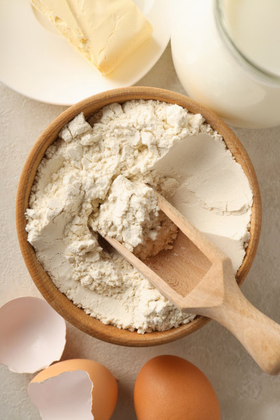 烹饪蛋糕或派的概念，俯视图图片下载