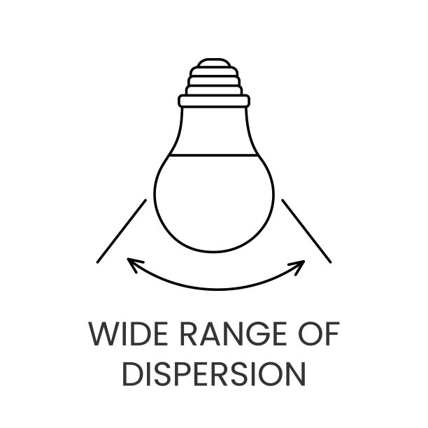 矢量格式的线图标，描绘光线以广角展开。图片下载