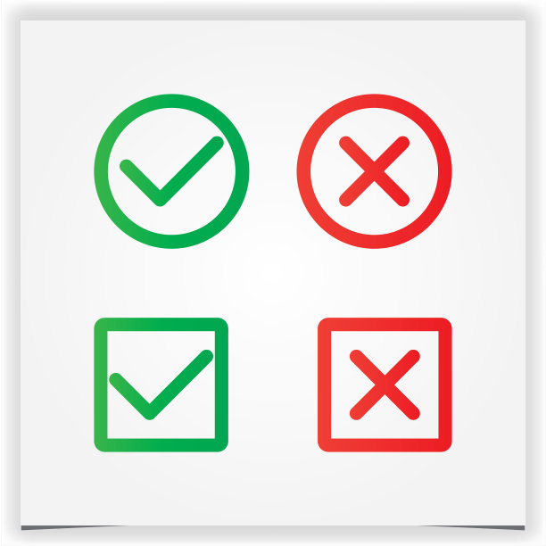 矢量真假图标集溢价模板矢量eps 10图片下载