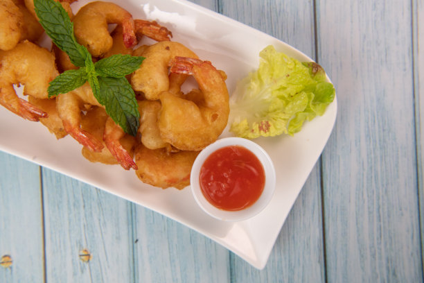 糖醋炸虾的食谱图片下载