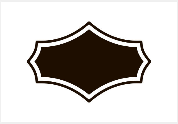 模板徽章图标隔离框架边界矢量股票插图EPS 10图片下载