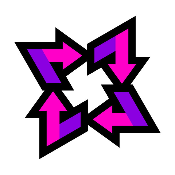 回收标志。箭头图标。现代箭头标志的网页设计和移动应用程序。向量图片下载