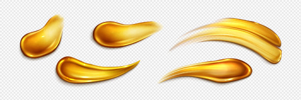 用金色的画笔，涂上金色的凝胶图片下载