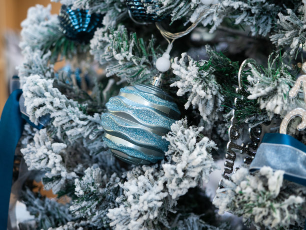 圣诞树装饰背景图片下载