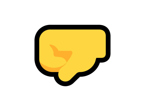 在白色背景上左面向拳头矢量图标。拳头表情插画。孤立的拳头矢量表情符号图片下载