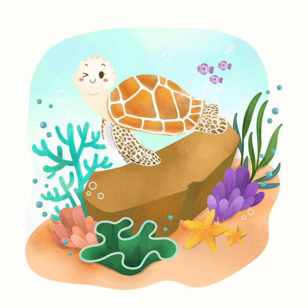海底的海龟图片下载