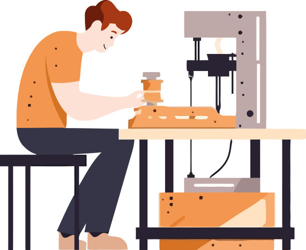 木匠用机器修理木板图片下载