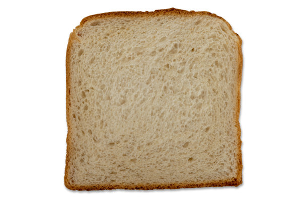 一片白面包做三明治图片下载