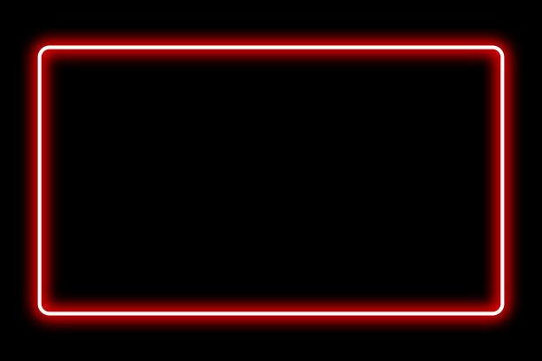 霓虹红色框架黑色背景图片下载