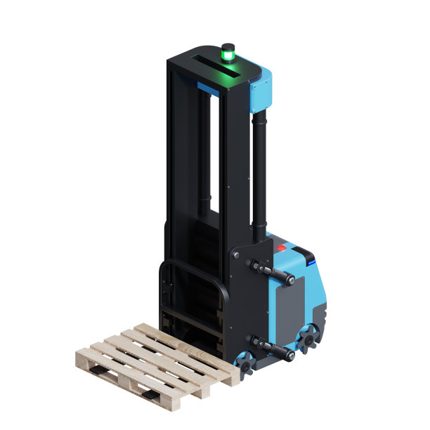 AGV叉车隔离在白色背景上。图片下载