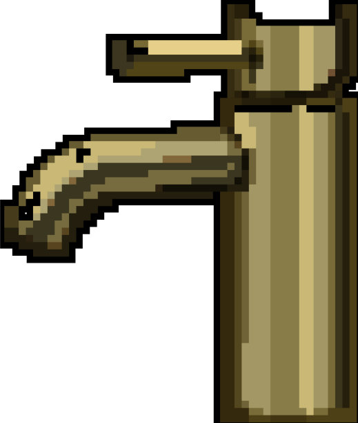 房子浴室水龙头像素艺术游戏图片下载