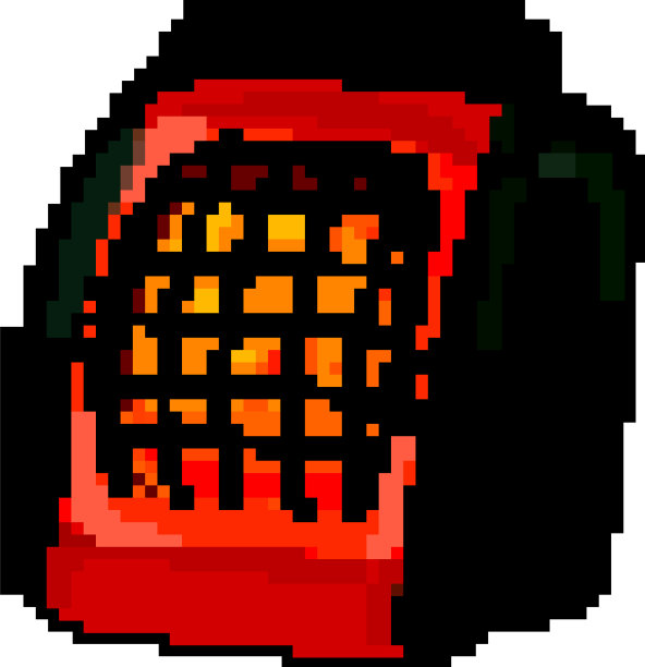 户外取暖器燃气游戏像素艺术图片下载