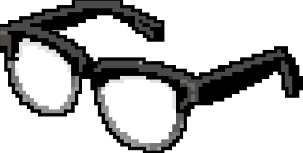 互联网电脑眼镜游戏像素艺术图片下载