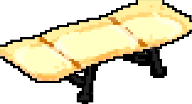 折叠床野营游戏像素艺术图片下载