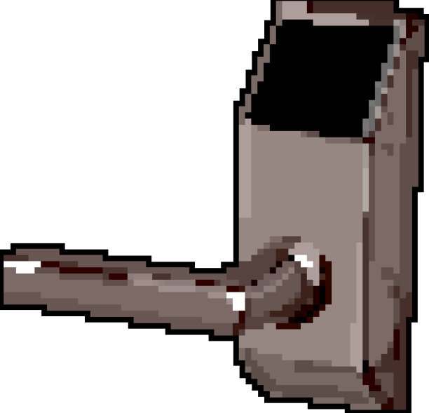 智能门把手游戏像素化美术图片下载