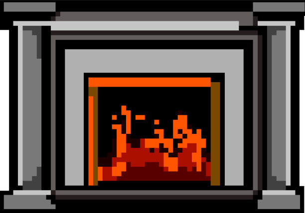 火壁炉游戏像素美术图片下载