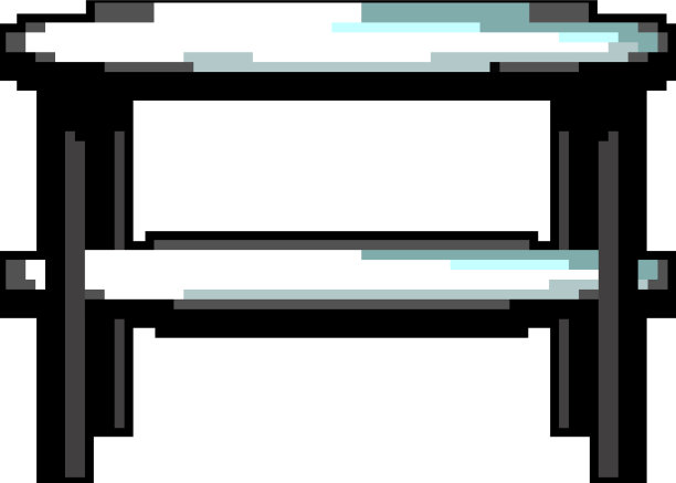 白色玻璃桌游戏像素美术图片下载