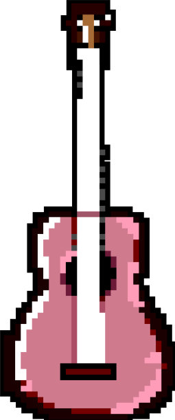 音乐会吉他音乐像素化美术游戏图片下载