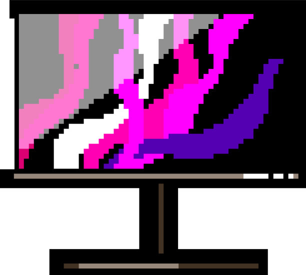 笔记本电脑显示器PC游戏像素美术图片下载