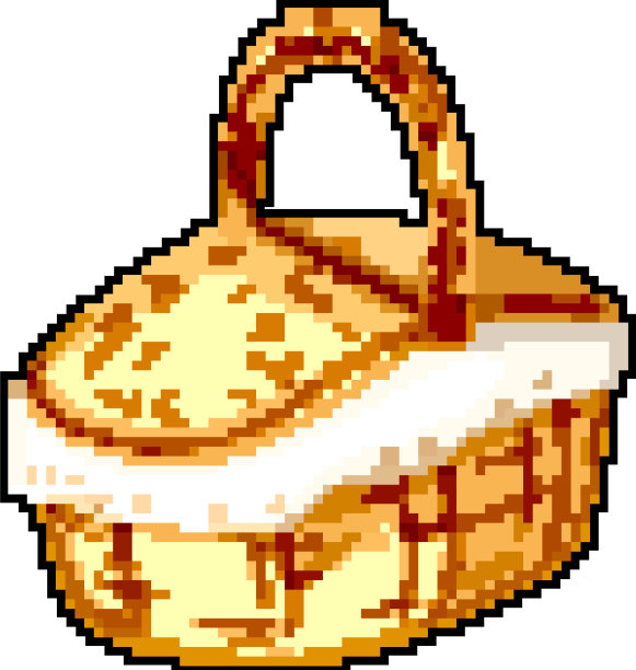 盒装野餐篮游戏像素美术图片下载