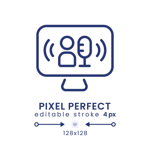 直播电视播客线性桌面图标图片下载