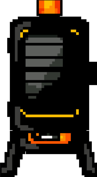 美味的烤炉烧烤游戏像素艺术图片下载