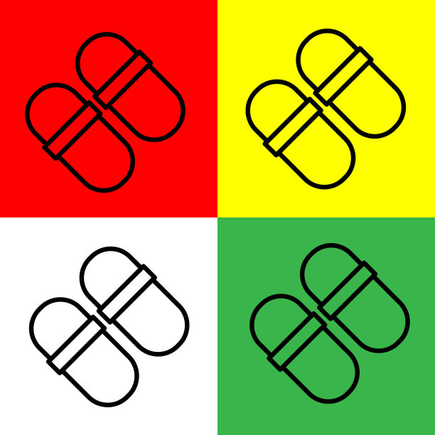 拖鞋矢量图标，轮廓样式，隔离在白色背景上。图片下载