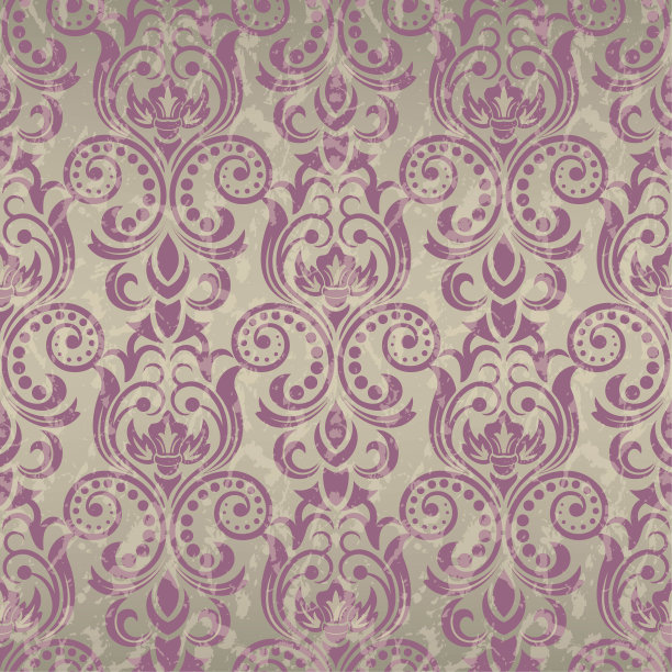 无缝花卉图案的设计，矢量插图图片下载