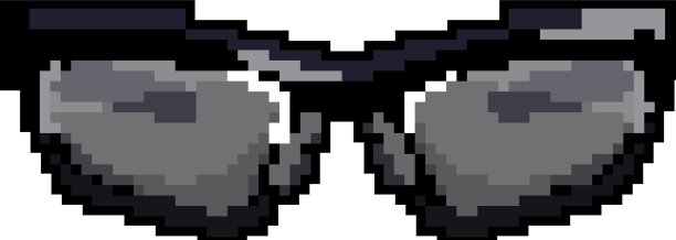 时尚的太阳镜男人游戏像素艺术图片下载