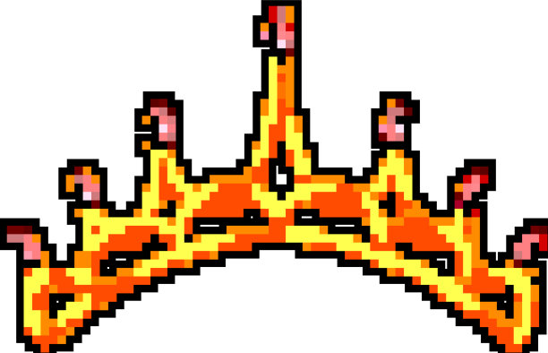 金皇冠游戏像素美术图片下载