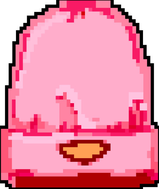 寒冷的冬天帽子女人游戏像素美术图片下载