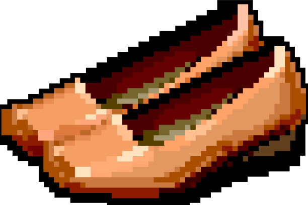 少女女鞋游戏像素化美术图片下载