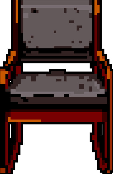 室内木椅游戏像素美术图片下载