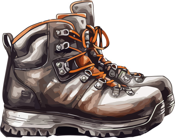 皮登山靴图片下载