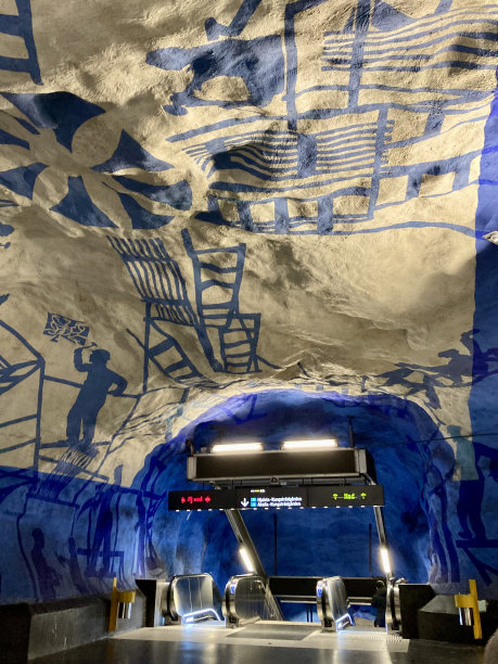 瑞典-斯德哥尔摩-地铁站T-Centralen图片下载