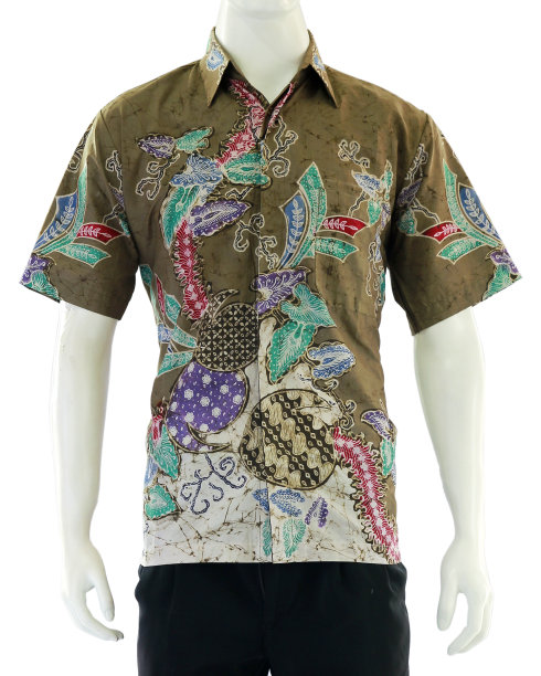 蜡染男衬衫，装饰图案，保持民族印象图片下载