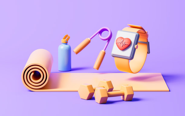 健身带有卡通风格，3d渲染。图片下载